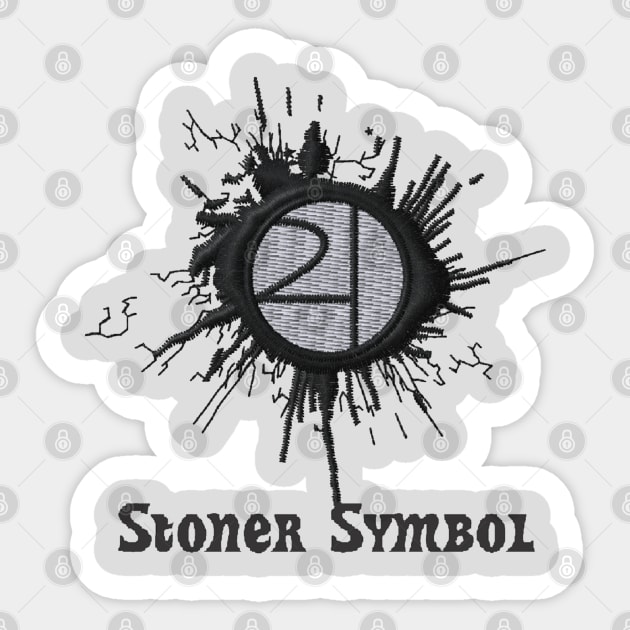 420 Splat design Sticker by StonerSymbol